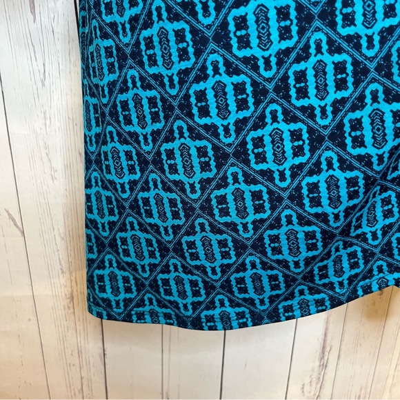 41 Hawthorn Stitch Fix Dress Womens Large Blue Julie Knit Faux Wrap Long Sleeve - Picture 5 of 8